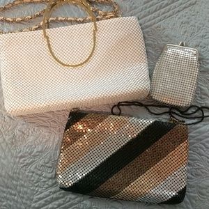 Two elegant purses and one change purse